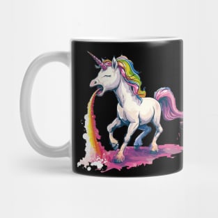 unicorn puke rainbow Mug